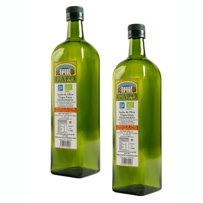 Aceite de Oliva Virgen Extra ECOLÓGICO 1 Litro Cristal – Caja 12 unidades